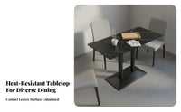 Scratch Resistant Sintered St Single Top Table Long-Lasting Sintered St Single Dining Table Easy to Clean Commercial Furniture Versatile Use for Cafe Owners, Interior Designers, Homeowners, Milk Tea Shop, Cafeteria, Office, Kitchen