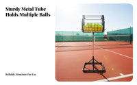 No Bending Required Rolling Tennis Ball Picker Large Capacity Tennis Ball Retriever Basket Effortless Collection for Coaches, Athletes