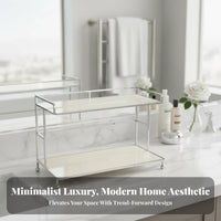 Rotating Makeup Tower Space-Saving Cosmetic Organizer Large Capacity for Bedroom