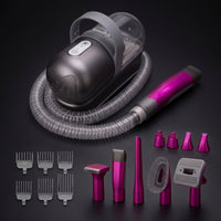Mess-Messless Grooming Vacuum Kit Allall-in-One Pet Grooming Kit with Vacuum Powerful Suction Deshedding Brush Multi-Purpose