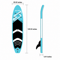 Inflatable Stand Up Paddle Board Portable Package 76cm Wide Stable for Beginners