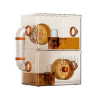 Transparent Hamster Enclosure Well-Ventilated Clear Acrylic Hamster Enclosure