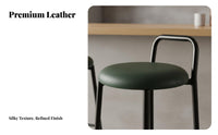 Low-Rear High Stool Modern Minimalist Design Bar Chair With Rear Rest Sturdy Construction for Homeowners