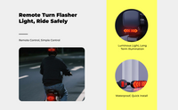 LED Bike Turn Signal Remote, Rechargeable