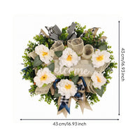 Eucalyptus Leaf Wreath True to Life Welcome Wreath Easy to Clean