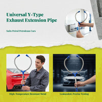 Stainless steel Y exhaust adapter