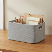 Rope Storage Basket Multifunctional Rope Basket Versatile Toy Storage Bin for Pets, Bedroom