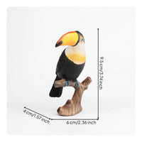 Lifelike Bird Figurine Realistic Bird Sculpture Plastic Decorative for Bookshelf, Patio