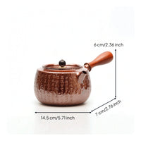 Copper Tea Kettle Classic Tea Kettle with Lid Heat Resistant Vessel for Collectors