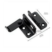Stainless Steel Door Latch, No-Drill Barrel Bolt, Rust-Resistant Lock, Security for Wooden Doors, Cabinets, Gates