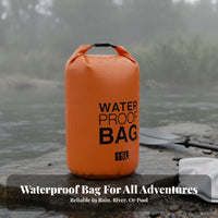Floats on Water Floating Waterproof Bag Adjustable Shoulder Strap Waterproof Dry Bag Long-Lasting 500D PVC for Swimmers, Rafting, Beach