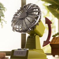 Retro Desk Fan Adjustable Angle Vintage Design Table Fan Portable for Students