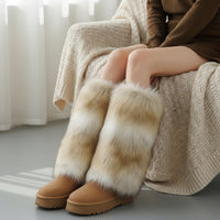 Synthetic Pile Leg Warmers Soft Leg Warmers Shaggy Boot Covers for Women, Dancers, Winter, Streetwear, Festivals