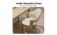 Upholstered Wooden rotating Chair sturdy wood Wood Frame for Students