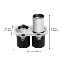 COB rotatable dimmable LED spotlight
