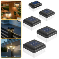 Solar Powered Pillar Light for Garden Villa, Wall Mount, with Light Sensor