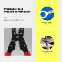 Copper Spade Terminal Crimp, Insulated Quick Disconnect