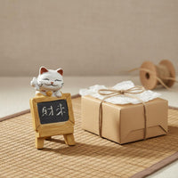 Auspicious Cat Tea Pet Handmade Zisha Clay Figurine Develops Patina Over Time