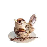 Bohemian Bird Resin Figurine - Vintage Animal Statue