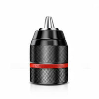 Self-Locking Ratchet Drill Chuck Quick Change Keyless Chuck Adapter Tool Accessory High Force for Construction