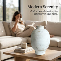 Wabi-Sabi Ceramic Vase, Small, Light Luxury Style