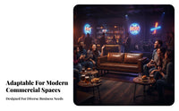 Stain Resistant Industrial Dining Set Food-Grade Surface Cafe Booth Commercial Furniture for Bar Owners, Pub, Lounge