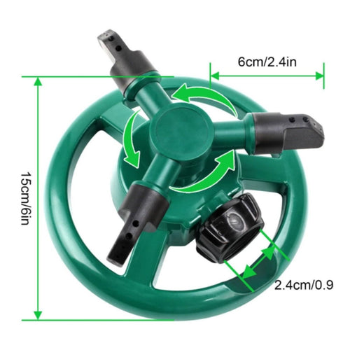 360 Degree Sprinkler Easy to Use Rotating Sprinkler for Lawn, Outdoor