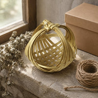 Bamboo Craft Sachet Handmade Bamboo Woven Ornament Easy to Cut and Glue