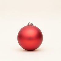 Matte Ball Ornament with Metal Cap Spherical Ornaments with Hanging Loop Decorative Christmas Tree Ornament Reusable for Homeowners, Decorators, Holiday Displays, Shop Displays