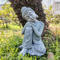 Chinese Zen Sleeping Buddha Statue Resin Figurine Decoration