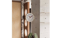Battery Operated Double-Sided Wall Clock Easy to Read Home Decor Modern Minimalist Design for Office