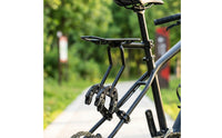 Compatible Cycle Rear Rack with Mounting Plate Adjustable Rear Cargo Rack Stable Lightweight for Commuters, Cyclists, Commuting