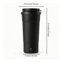 Electric Heating Travel Mug Vacuum-Insulated Travel Mug with Temperature Display Digital Electric Water Cup for Commuters, Students