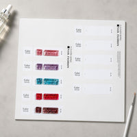 Japanese Style 5-Color Acrylic Nail Art Display Board with Tips