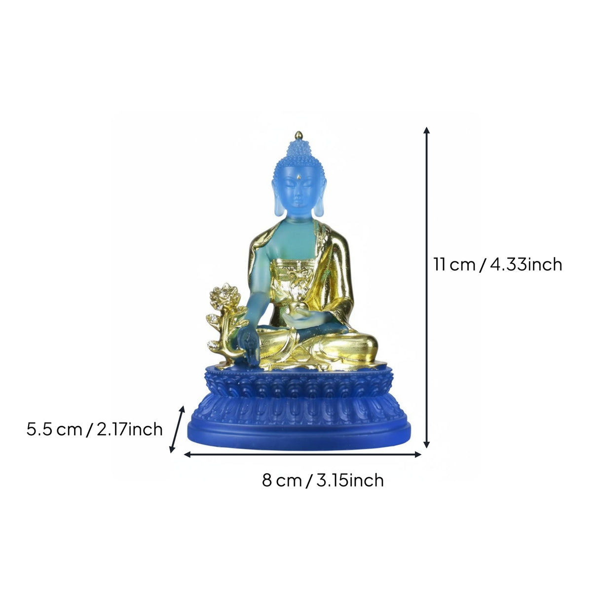 Curative Buddha Statue Handicraft House Decoration Chinese Design for Buddhists
