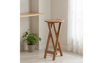 Folding Stool with Handle Foldable Stool with X-Pattern Leg Design Space-Saving Portable Seat for Guests, Small Apartments, Kitchen, Bar