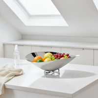 Stainless Steel Fruit Bowl Mirror Polished Household Storage Rustproof for Gift