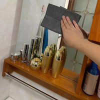 Nanoscale Microfiber Cleaning Cloth and Microfibre Cloth, High Absorbency Cleaning Cloths for Glass, Reusable Multi-Surface Wipes
