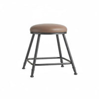Backless Padded High Stool Comfortable Cushion Padded Backless Stool for Adults