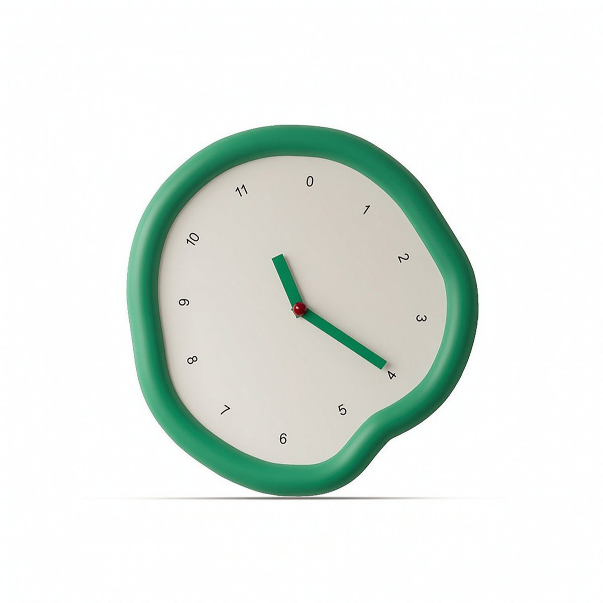 Decorative Wall Clock Green Silent Wall Clock Minimalist for Living Room, Study