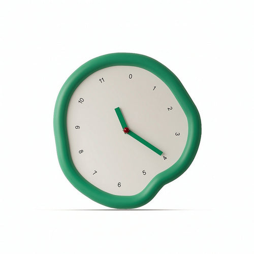 Decorative Wall Clock Green Silent Wall Clock Minimalist for Living Room, Study