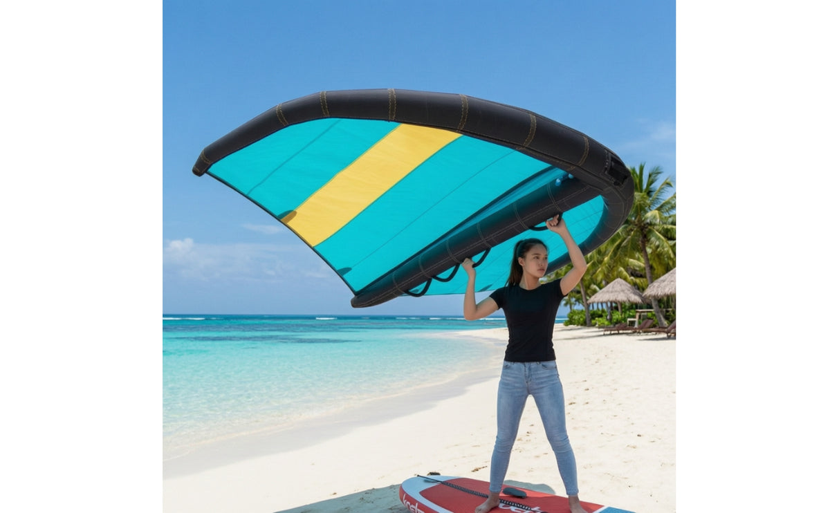 Lightweight Paddleboard Wind Wing Portable Inflatable Wing with Handles Wear-Resistant Inflatable Sail Waterproof for Beach