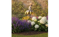 Girl Figure windmills Revolving Dynamic Garden windmills with Stake Outdoor Flower Wind Revolving for Balcony