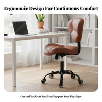 Adjustable Swivel Stool with Backrest Cushioned Seat for Salon Technicians