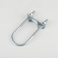 Antenna Mast Clamp Galvanized Mast Clamp with U-Fasteners Serrated Pole Mounting Bracket for Installers, Hobbyists, Communications Installations