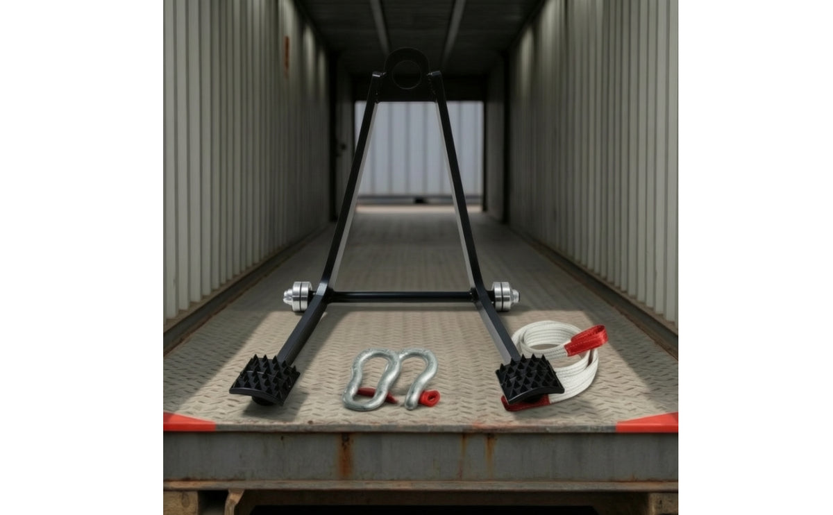 Container Unloading Drag Hook Triangular Drag Hook with Lifting Strap Anti-Slip for Warehouse Workers
