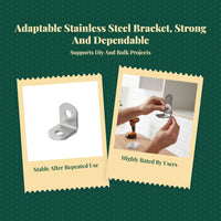 Rust-resistant stainless steel bracket