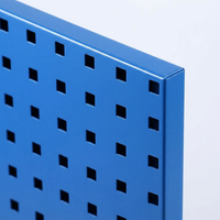 Wall Mounted Tool Storage Panel, Heavy Duty Metal Pegboard Organizer Kit, Modular Wall Organizer, Scratch Resistant Pegboard Wall