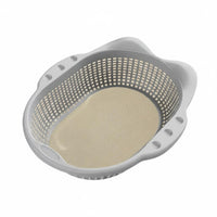 Perforated Pet Container Bed Plastic Pet Bed with Pad Scratcher