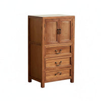 Customizable Brew Stand Modern Oriental Design Side Cabinet Multi-Functional Sturdy Construction for Homeowners, Corner Space